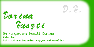 dorina huszti business card